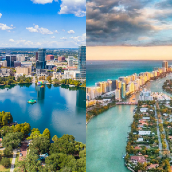 Hotel em Orlando ⇄ Hotel em Miami